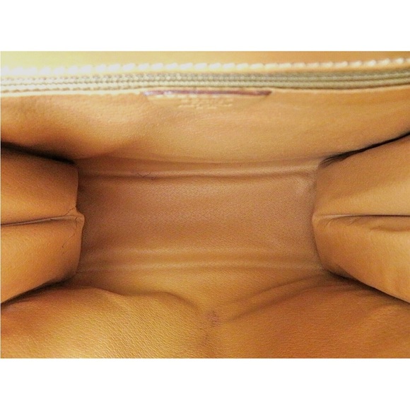 Celine Tan and Brown Patterned Satchel - Picture 8 of 11